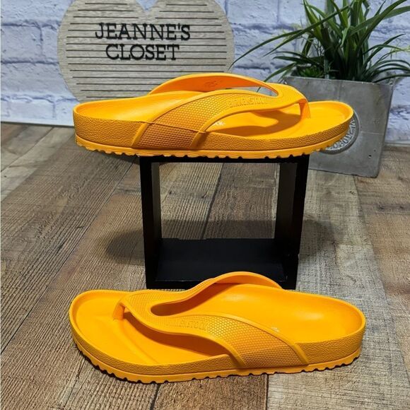 Birkenstock Honolulu EVA Foam Sandals 44 Orange Men\'s Size 11
